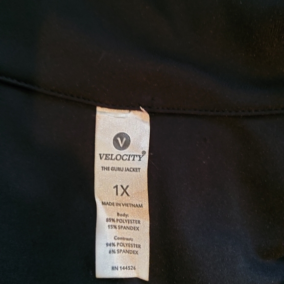 Velocity Ladies Black Activewear Jacket - Picture 9 of 10